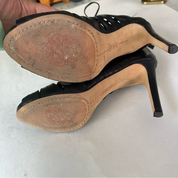 Black Vince Camuto Narrital Lace Up Sandals - Picture 3 of 9